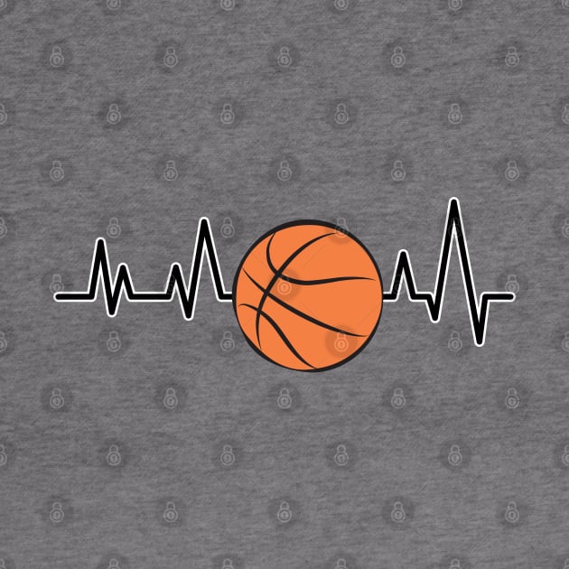 Heartbeat - Basketball by DesignWood-Sport